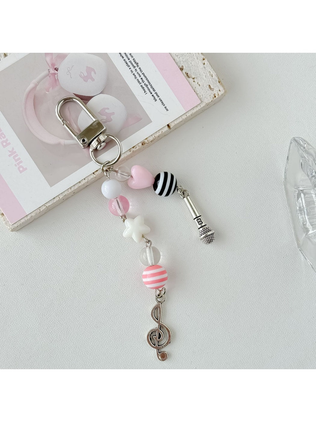 Keypus - Beaded Guitar Music Note Keychain