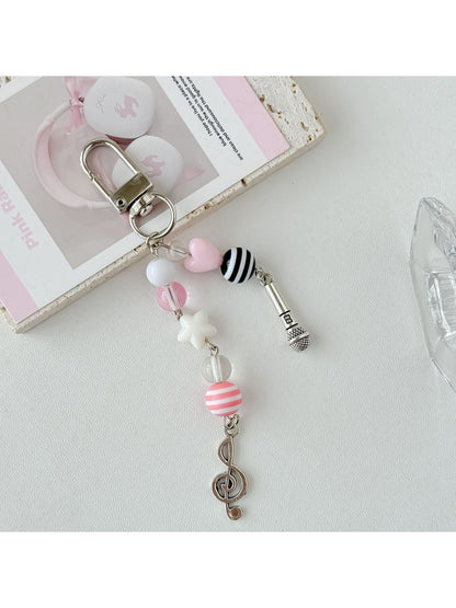 Keypus - Beaded Guitar Music Note Keychain