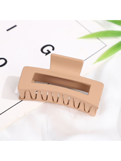 Beau - Matte Plastic Geometric Everyday Hair Claw Clip