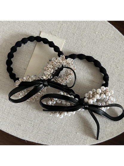Gifty - Elegant Bow Detail Polyester Hair Tie