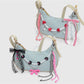 Keypus - Lace Bow Beaded Retro Style Bag Charm Keychain