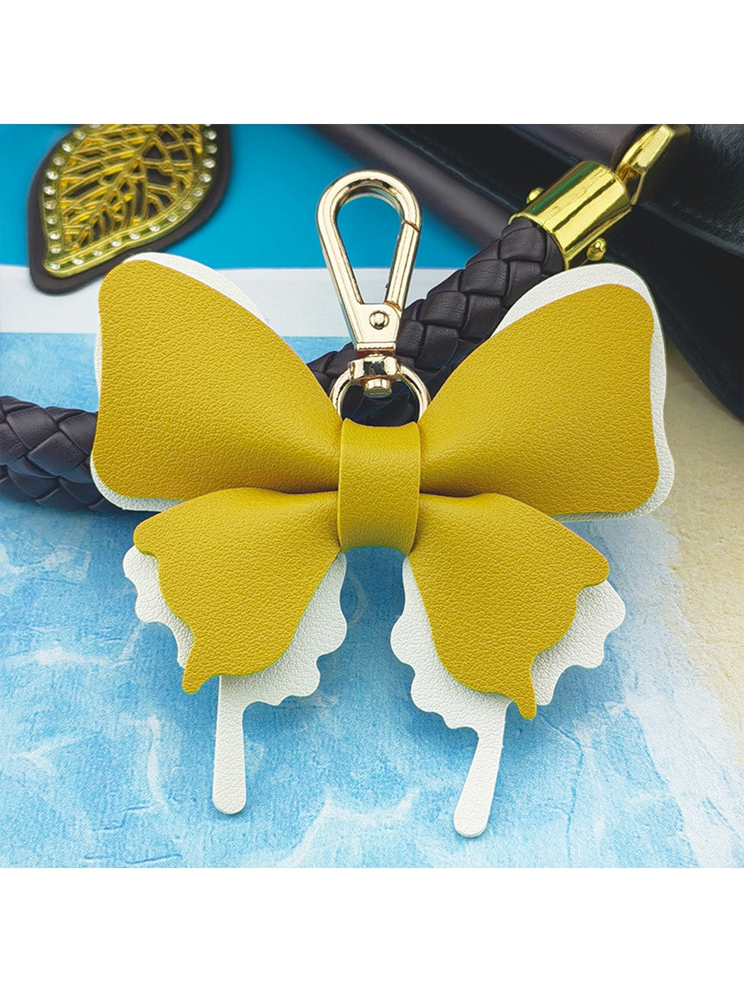Keypus - Cartoon Butterfly Bag Charm Alloy Keychain