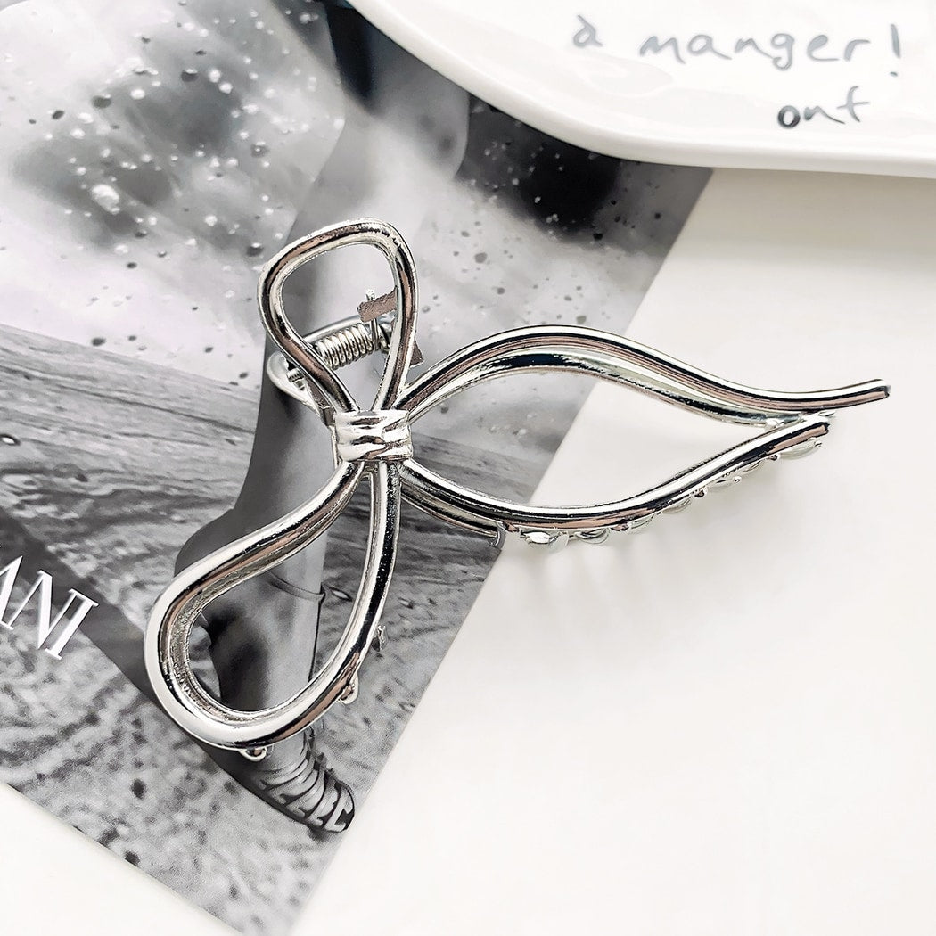 Beau - Cool Toned Geometric Line Elegant Claw Clip