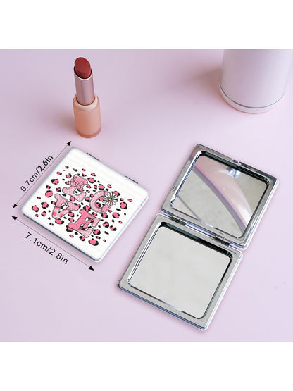 Mirroray - Cartoon Print Foldable PU Glass Mirror