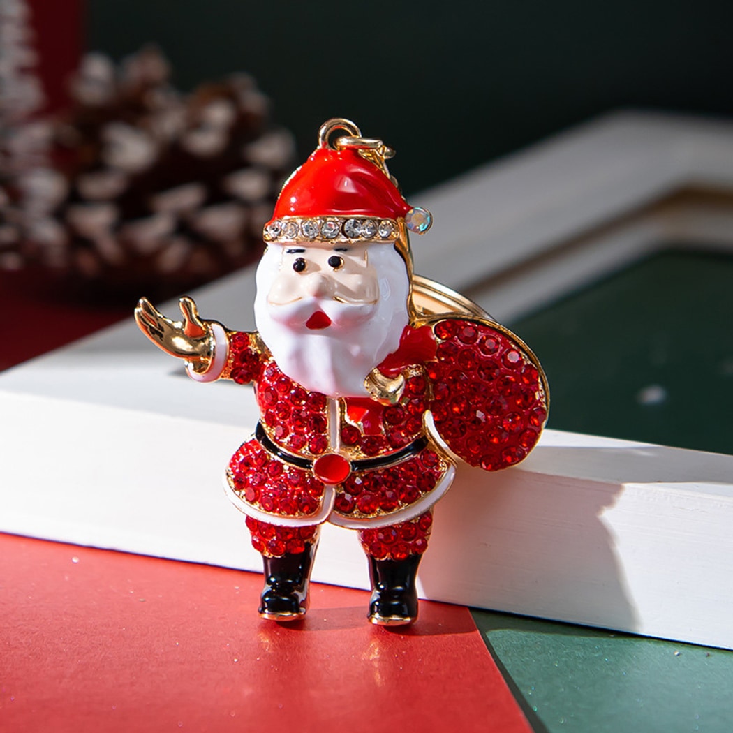 Keypus - Standing Santa Claus Christmas Keychain
