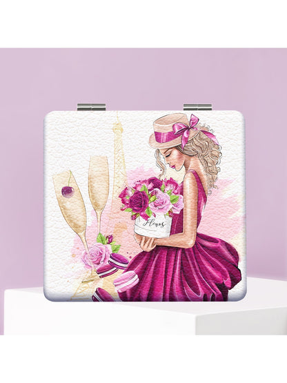 Mirroray - Fashion Illustration Foldable Compact Mirror