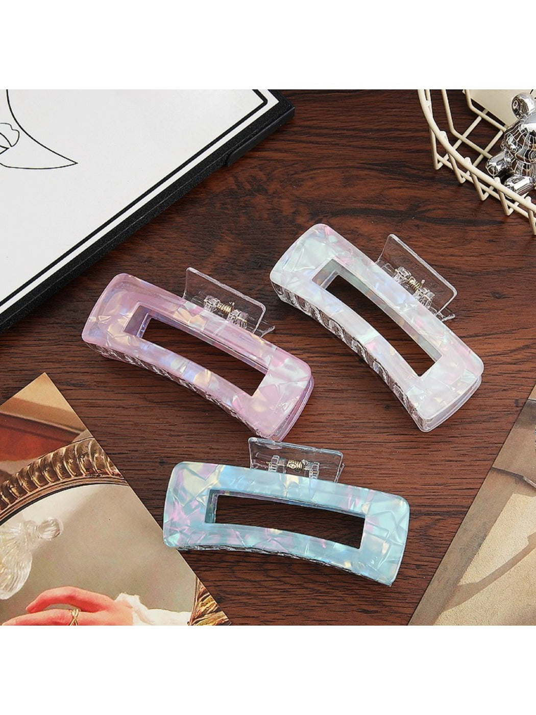 Beau - Pastel Square Claw Clip