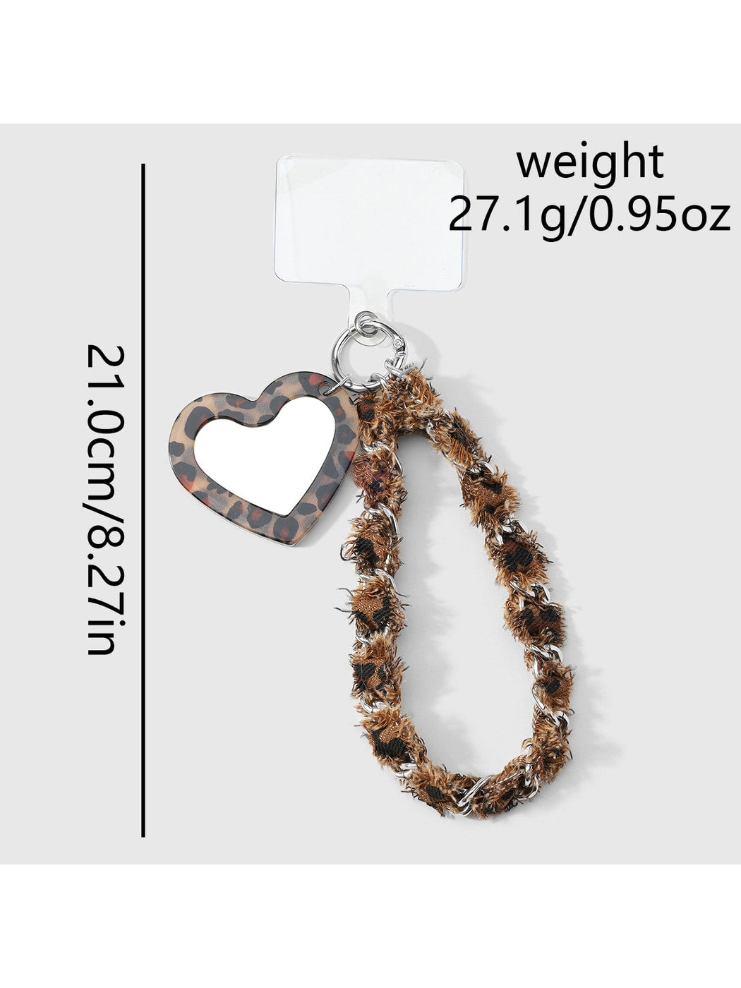 Keypus - Y2K Heart Star Mirror Shape Bag Charm Keychain