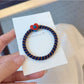 Gifty - Retro Heart Bear Polyester Ponytail Hair Tie