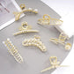 Beau - Pearl Rhinestone Decorative Hair Claw
