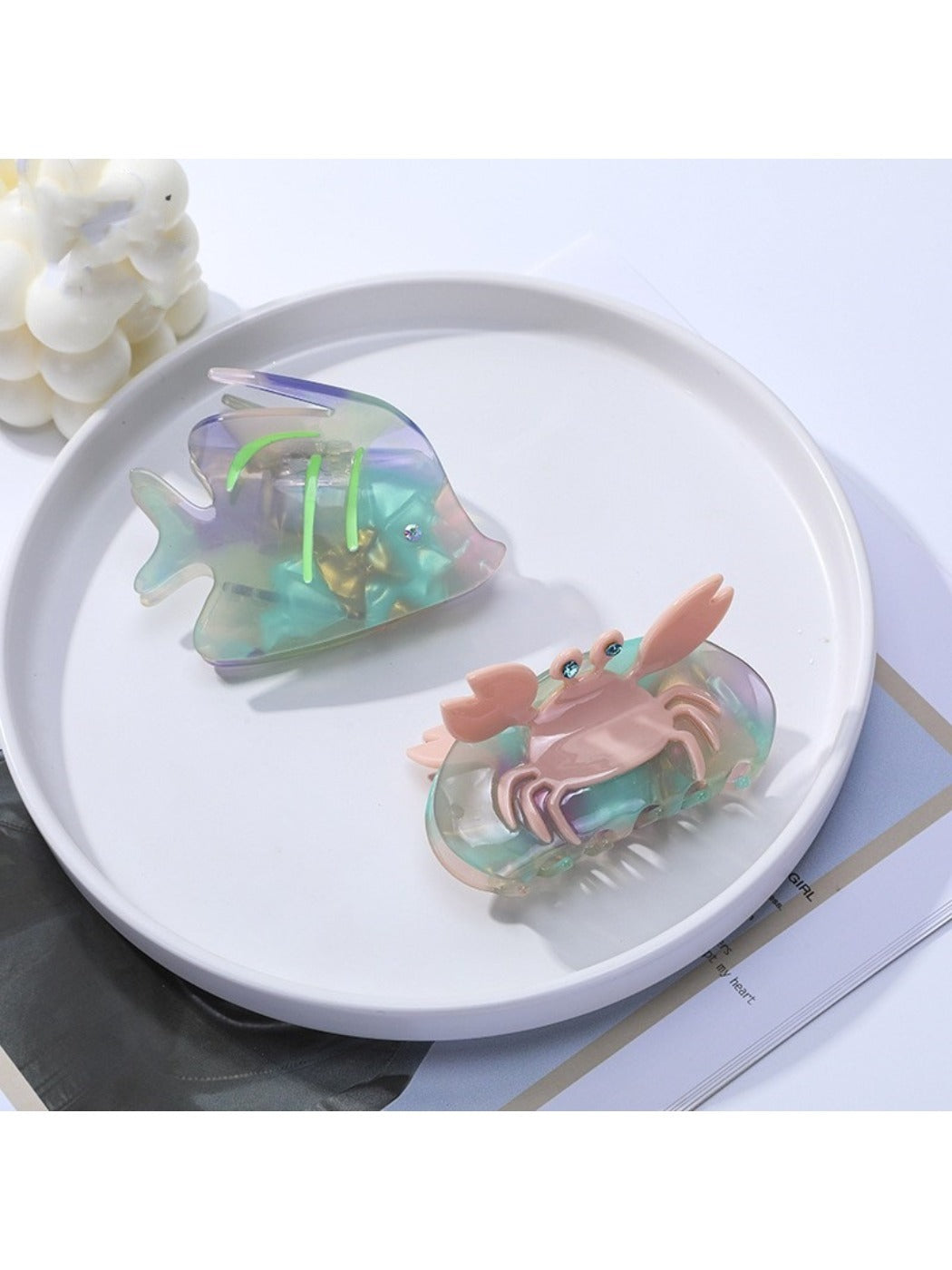 Beau - Ocean Animal Hair Clips