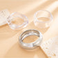 Lovra minimalist wide band bangle bracelet on white background