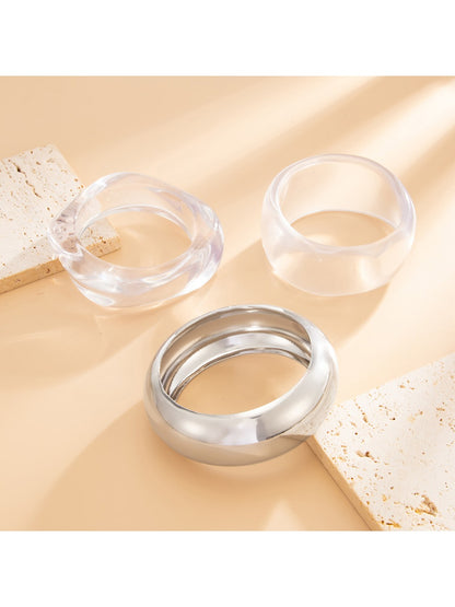 Lovra minimalist wide band bangle bracelet on white background