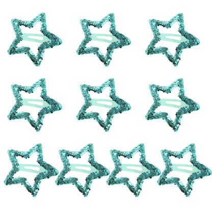 Beau - Sparkly Star Shape Alloy Hair Clip Set