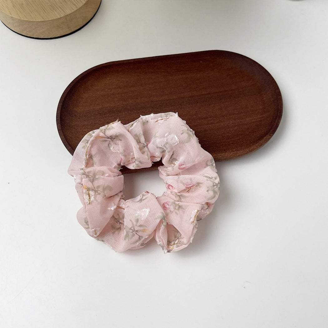 Gifty - Organza Embroidered Scrunchie