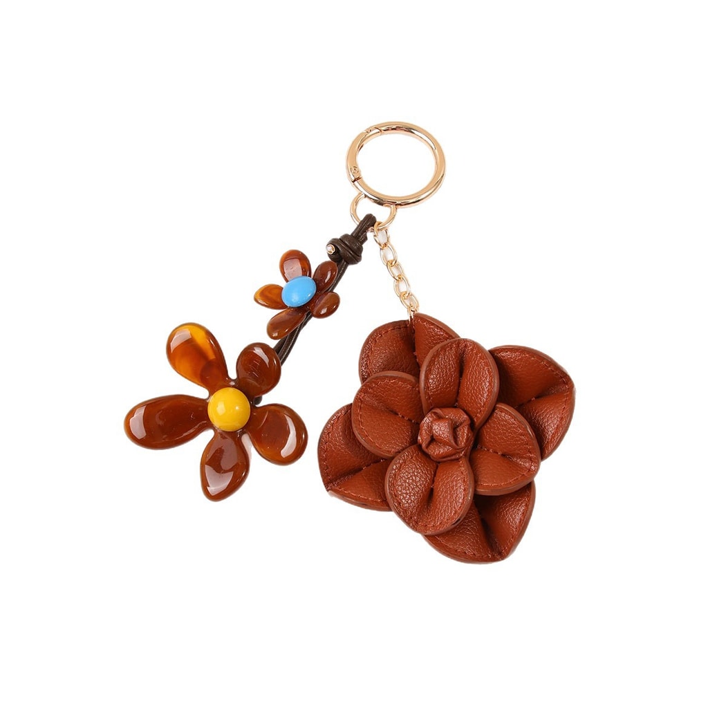 Keypus - Vintage Camellia Bag Charm Keychain