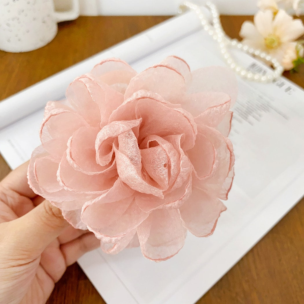 Beau - Elegant Layered Petal Floral Claw Clip