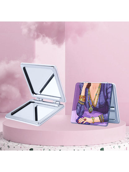 Mirroray - Portrait Print Foldable Makeup Mirror