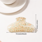 Beau - Heart Textured Half Round Claw Clip