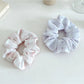 Gifty - Simple Plaid Geometric Pattern Hair Scrunchie