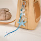 Keypus - Beaded Starfish Phone Strap Charm Alloy Keychain