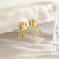 Earedge - Minimalist Linear Flower Earrings