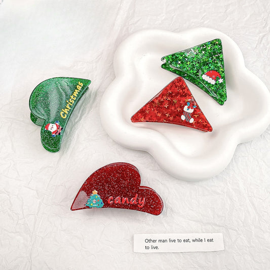 Beau - Cute Glitter Christmas Claw Clip