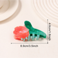 Beau - Sweet Floral Glossy PVC Hair Claw Clip