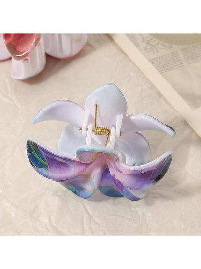 Beau - Vintage Vibrant Flower Shaped Claw Clip