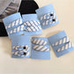 Beau - Classy Blue Plaid Hair Clip