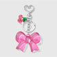 Keypus - Y2K Acrylic Bow and Mirror Charm Keychain
