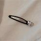 Beau - Polka Dot Heart Satin Finish Fabric Scrunchie