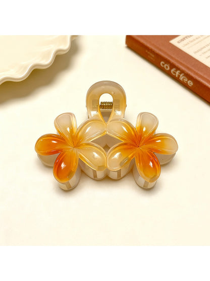 Beau - Sweet Floral Double Bloom Hair Claw Clip