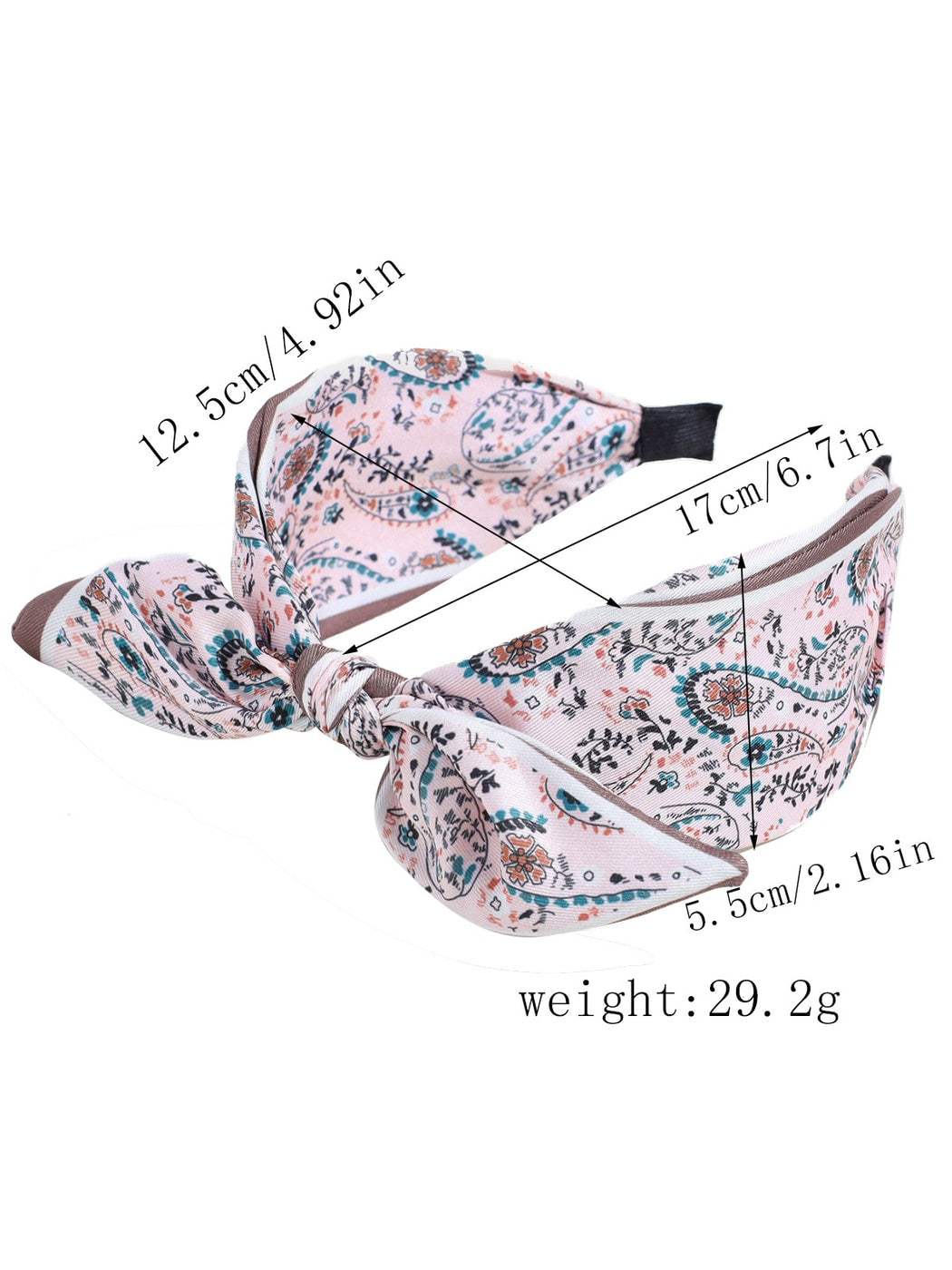 Gifty - Vintage Style Printed Bow Detail Headband