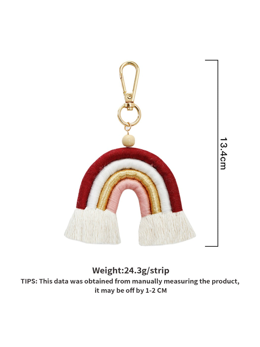 Keypus - Colorful Rainbow Tassel Keychain