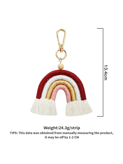 Keypus - Colorful Rainbow Tassel Keychain