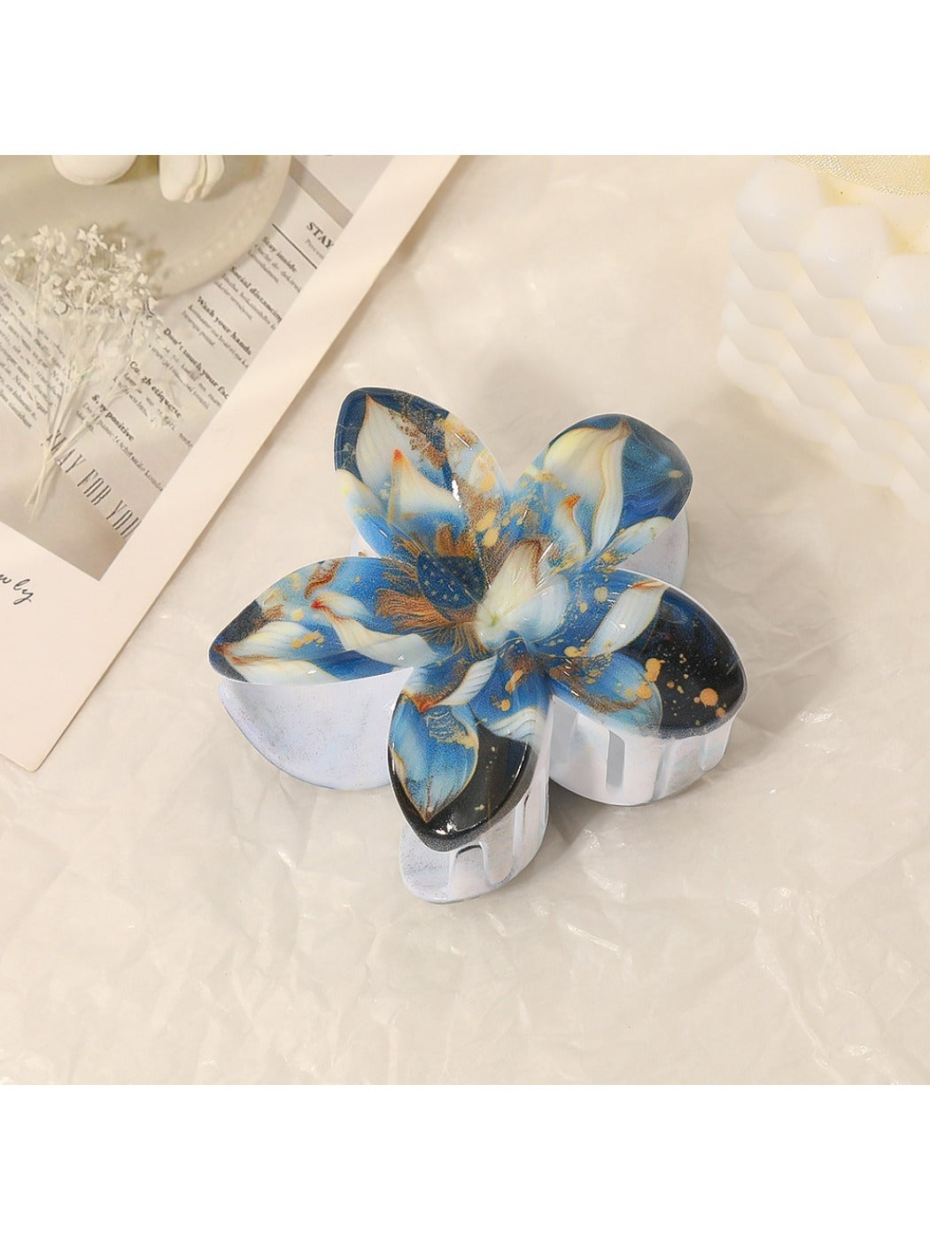 Beau - Vintage Vibrant Flower Shaped Claw Clip