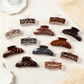 Beau - Vintage Leopard Print Curved Claw Clip
