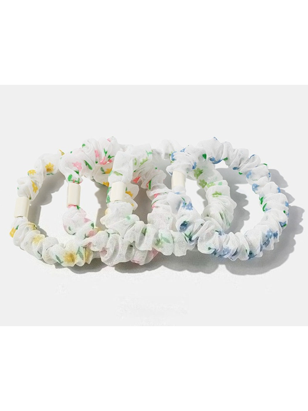 Gifty - 3 Pack Printed Beaded Hair Ties