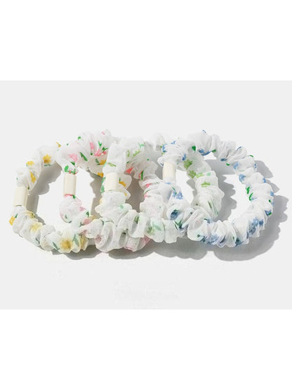 Gifty - 3 Pack Printed Beaded Hair Ties