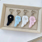 Keypus - Plush Look Angel Wing Purse Charm Keychain