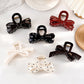 Beau - Glossy Solid Bow Ribbon Claw Clip