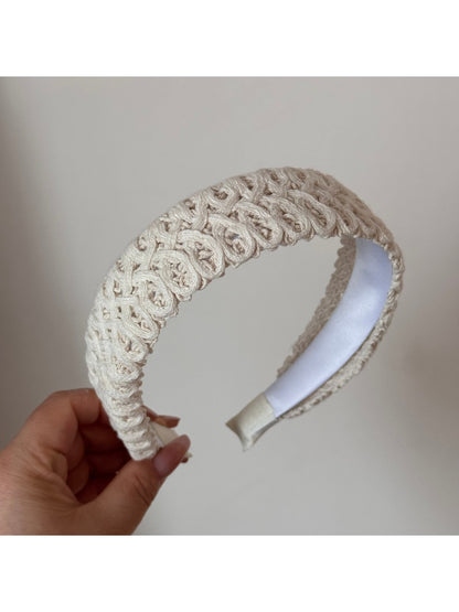 Gifty - Wide Floral and Irregular Texture Headband