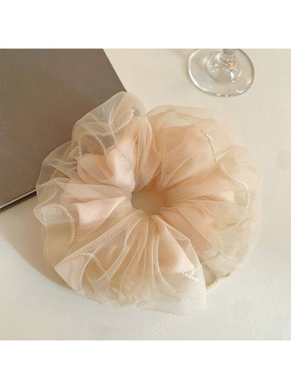 Gifty - Soft Light Pink Tulle Scrunchie