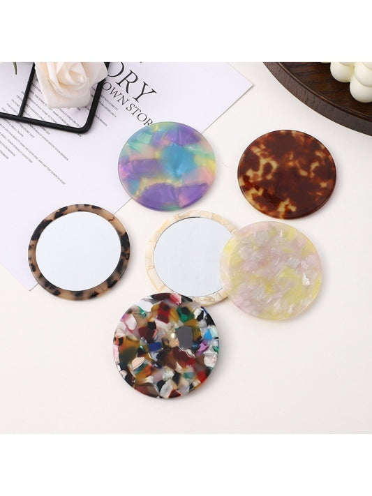 Mirroray - Multi Hued Round Compact Mirror