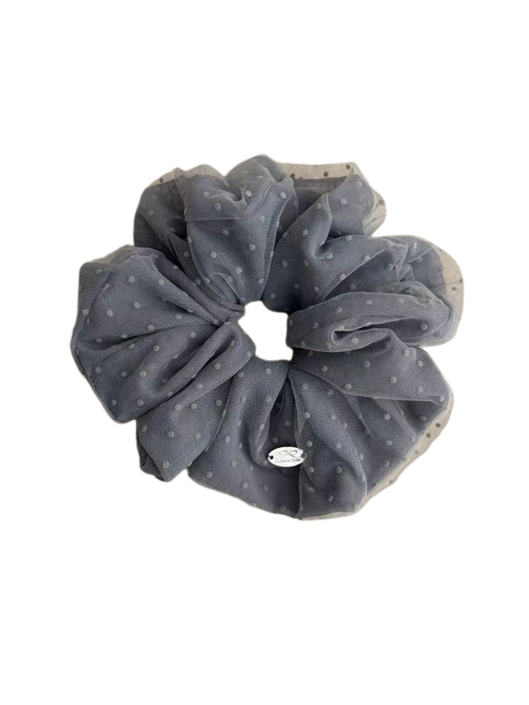 Gifty - Sweet Style Dot Print Mesh Scrunchie