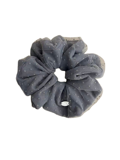 Gifty - Sweet Style Dot Print Mesh Scrunchie