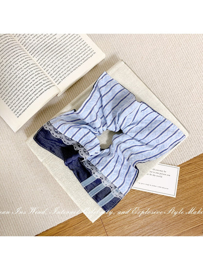 Gifty - Blue Striped Hair Ties