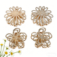 Beau - Petal Shape Rhinestone Hair Claw Clip