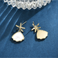 Earedge - Star Drop Fan Shape Stud Earrings